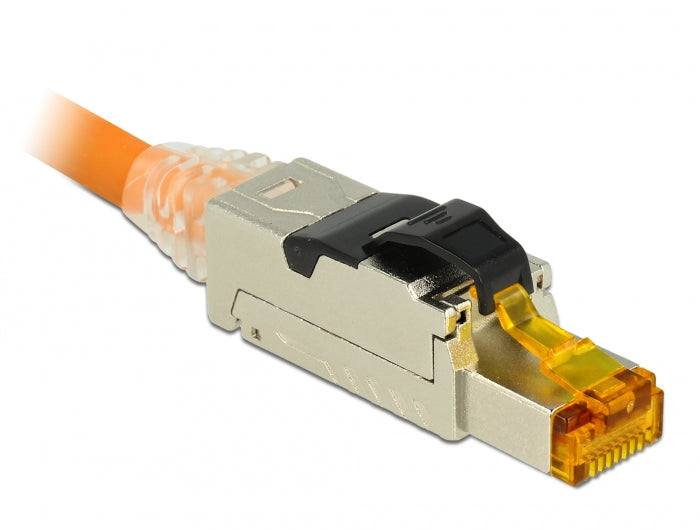 Delock RJ45 Stecker feldkonfektionierbar Cat.6A Metall