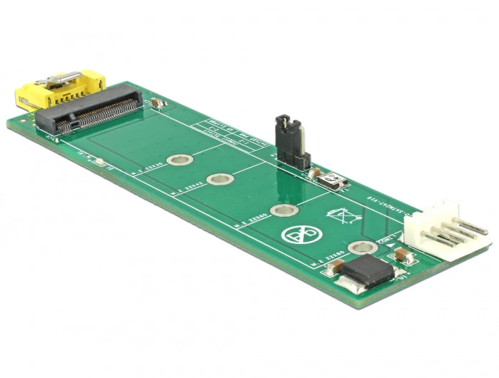 Delock Konverter SATA Pin 8 Power Buchse > M.2 Key B Slot