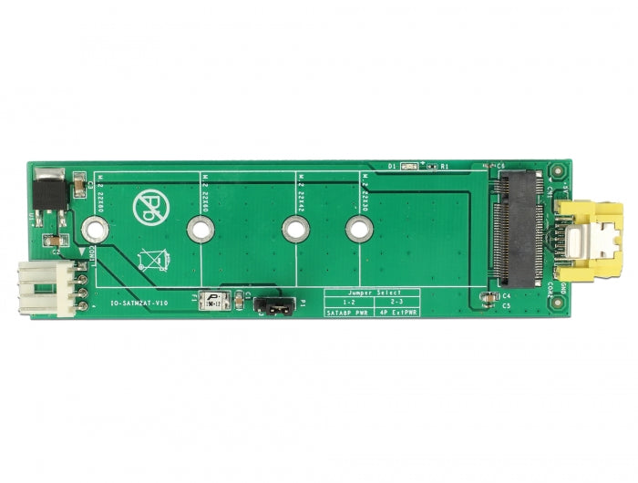 Delock Konverter SATA Pin 8 Power Buchse > M.2 Key B Slot