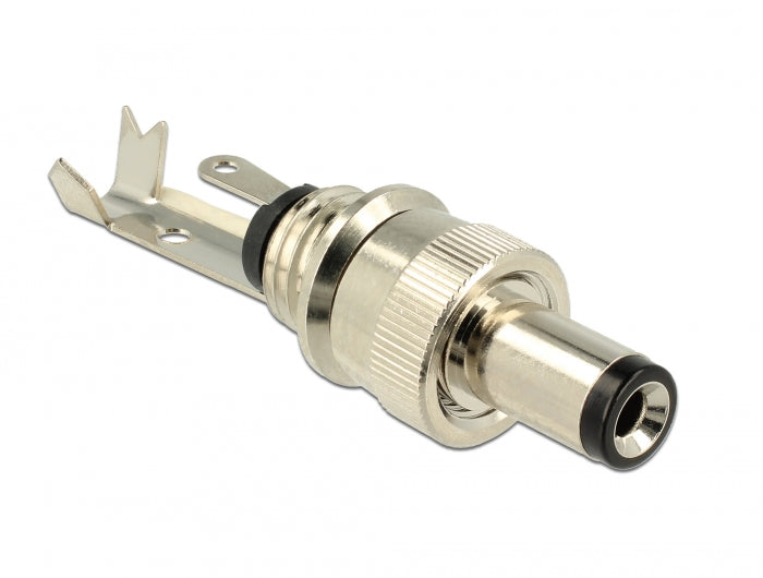 Delock Steckverbinder DC 5,5 x 2,1 mm mit Länge 9,5 mm Hohlstecker Lötversion