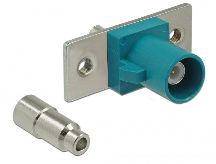 Delock FAKRA Z Stecker Federpin zum Löten 2 vorgestanzte Löcher