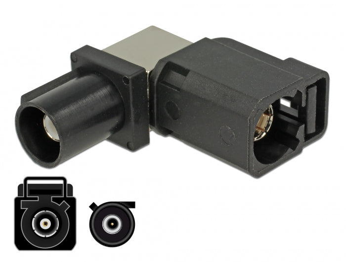 Delock Adapter FAKRA A Buchse 90° > FAKRA A Stecker