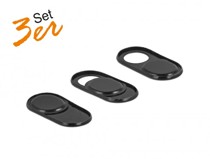 Delock Webcam Abdeckung für Notebook, Tablet und Smartphone 3 Stück