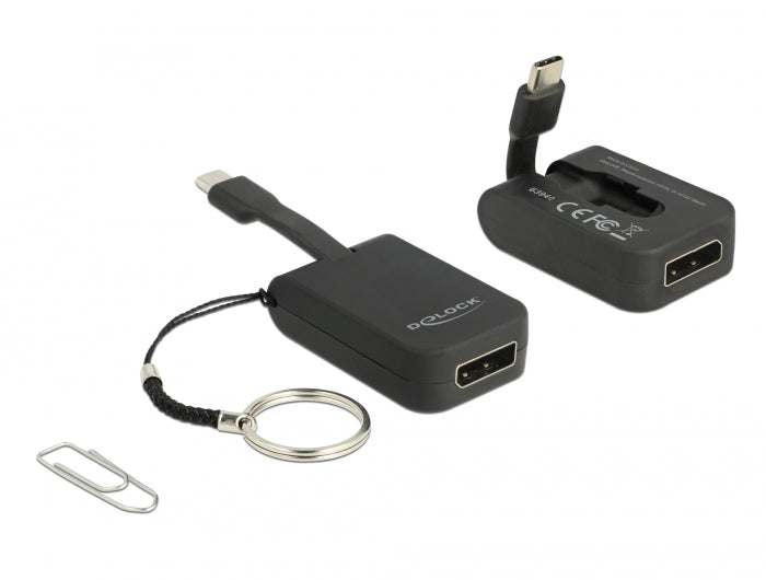 Delock USB Type-C™ Adapter zu DisplayPort (DP Alt Mode) 4K 60 Hz - Schlüsselanhänger