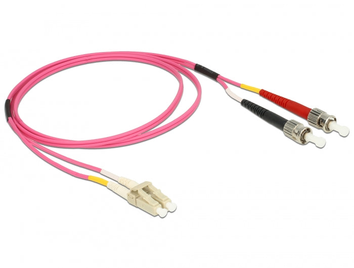 Delock Kabel Lichtwellenleiter LC > ST Multimode OM4 1 m