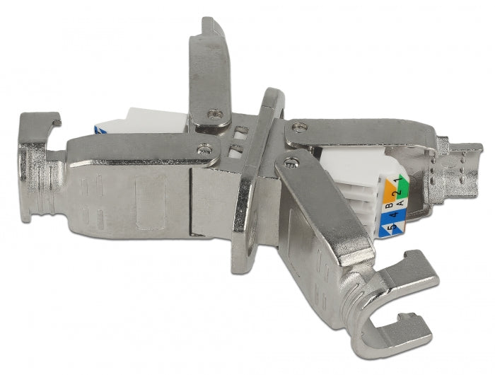 Delock Verbinder für Netzwerkkabel Cat.6 STP werkzeugfrei zum Einbau