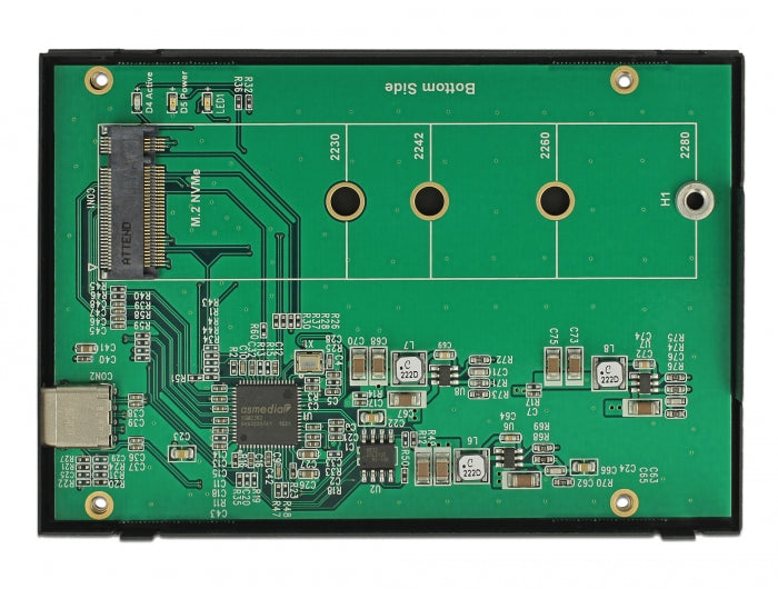 Delock Externes 2.5″ Gehäuse für M.2 NVMe PCIe SSD mit USB 3.1 Gen 2 USB Type-C™