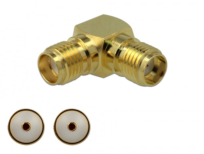Delock Adapter SMA Buchse zu SMA Buchse 90° 3 GHz