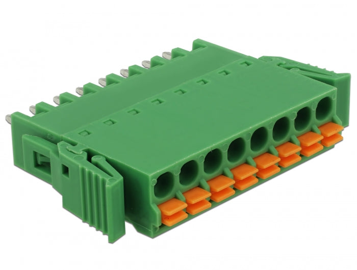 Delock Terminalblock Set für Platine 8 Pin 3,81 mm Rastermaß vertikal