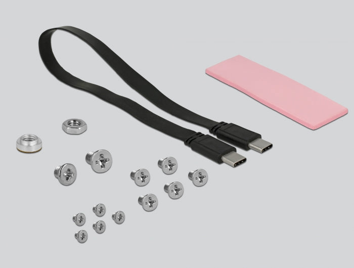 Delock Externes 2.5″ Gehäuse für M.2 NVMe PCIe SSD mit USB 3.1 Gen 2 USB Type-C™