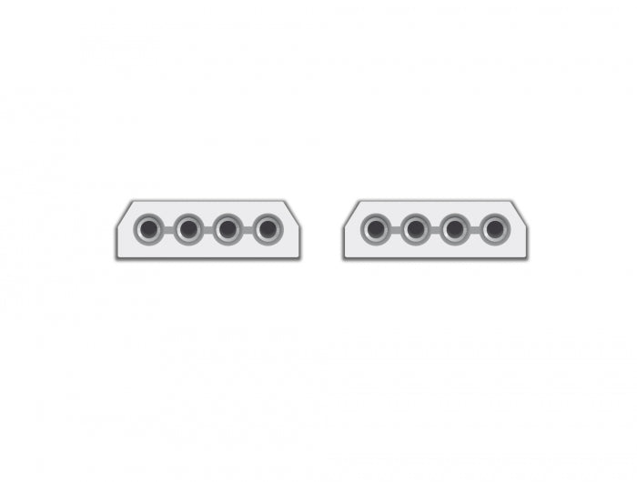 Delock Adapter 4 Pin Molex Buchse zu Buchse