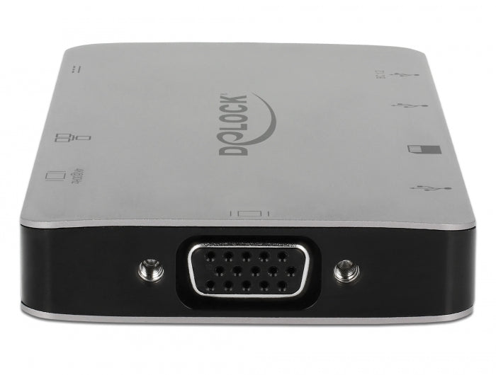 Delock USB Type-C™ Dockingstation 4K - HDMI / VGA / USB 3.1 / SD / LAN / PD 3.0