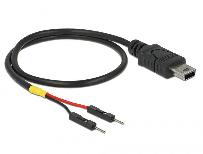 Delock USB Stromkabel Mini-B auf 2 x Pfostenstecker einzeln Strom 30 cm