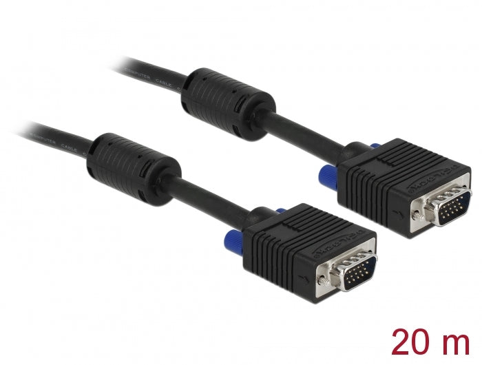 SVGA Kabel Stecke zu Stecker 20 m Delock