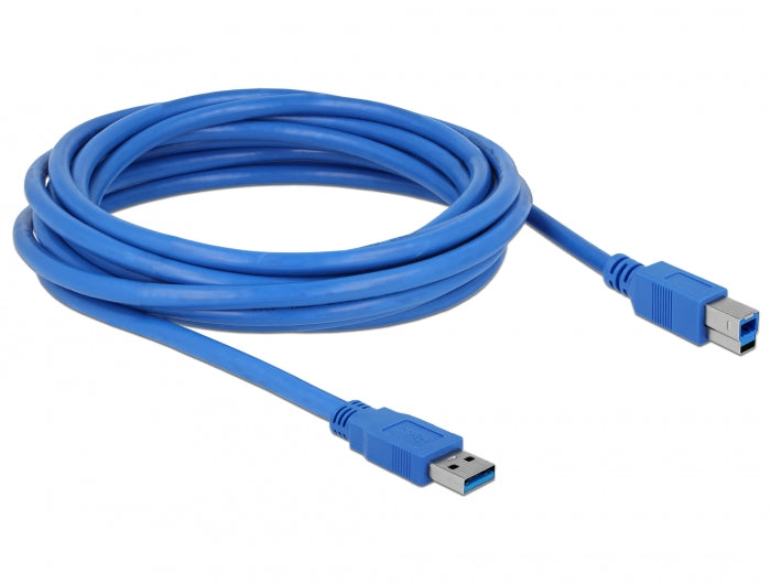 Delock USB 5 Gbps Kabel Typ-A Stecker zu Typ-B Stecker 5 m blau