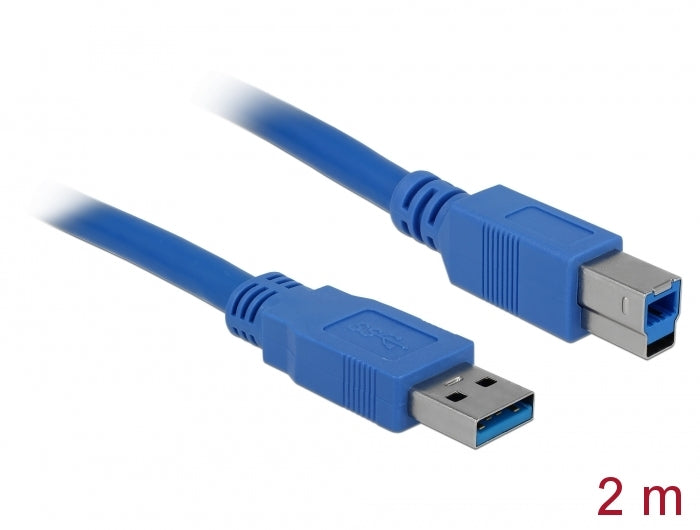 Delock USB 5 Gbps Kabel Typ-A Stecker zu Typ-B Stecker 2 m blau