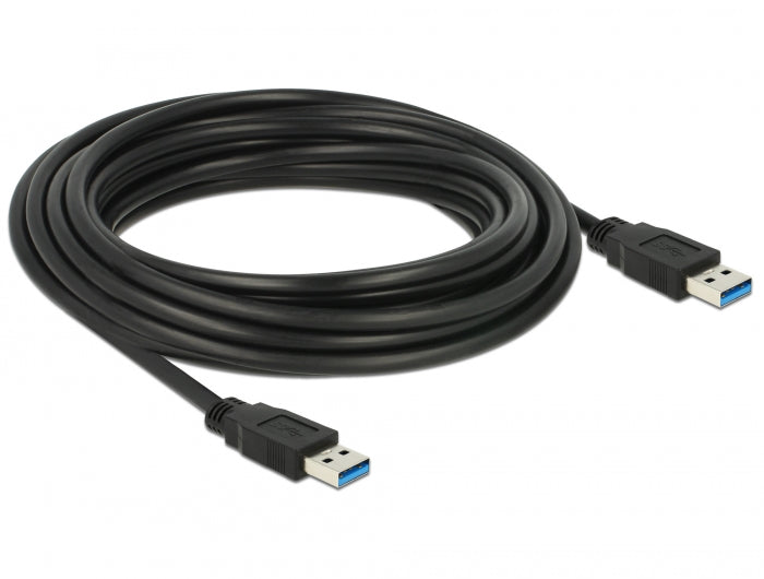 Delock USB 5 Gbps Kabel Typ-A Stecker zu Typ-A Stecker 5 m schwarz