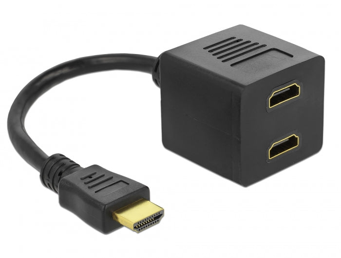 Delock Adapter HDMI Stecker zu 2 x HDMI Buchse