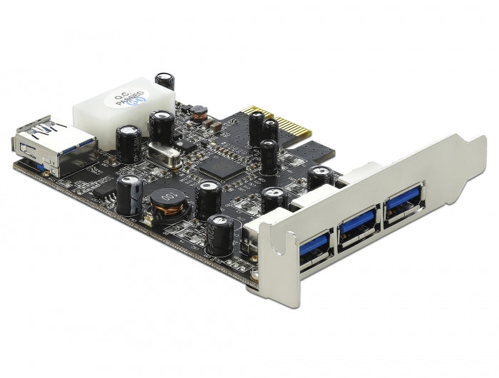Delock PCI Express x1 Karte > 3 x extern + 1 x intern USB 3.0 Typ-A Buchse