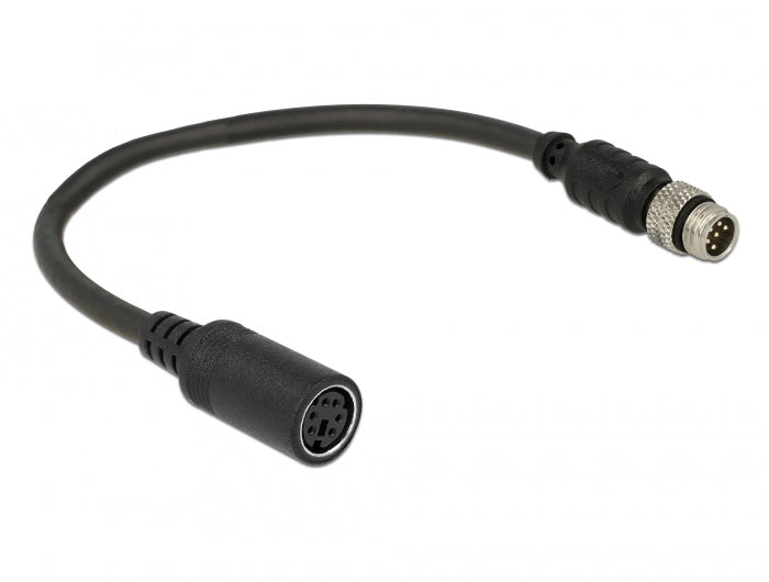 Navilock Anschlusskabel M8 6 Pin Stecker wasserdicht > MD6 Buchse RS-232 0,2 m