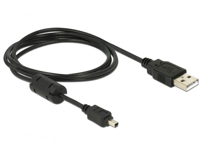 Delock Kamera Kabel USB-B mini 4 Pin Stecker zu USB-A 1,5 m Stecker