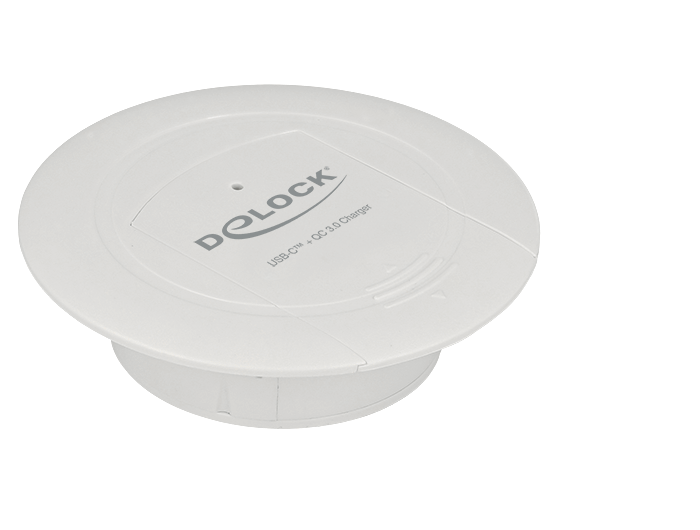 Delock USB Type-C™ Ladegerät PD 85 W + Qualcomm Quick Charge 3.0 für Tischeinbau