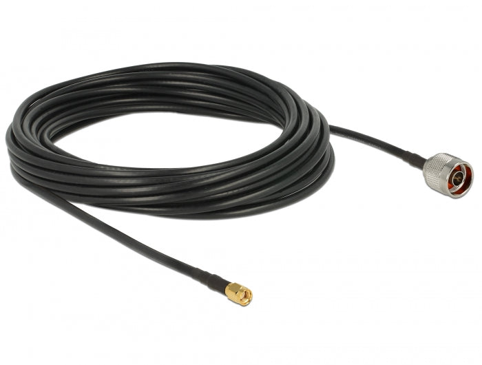 Delock Antennenkabel N Stecker > SMA Stecker RG-58 C/U 10 m
