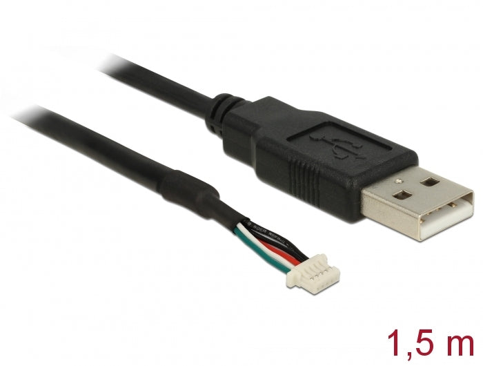 Delock Anschlusskabel USB 2.0 Typ-A Stecker > 5 Pin Kamera Stecker V5 V51 1,5 m
