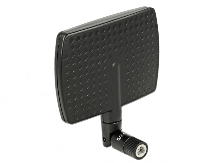 Delock WLAN 802.11 ac/a/b/g/n Antenne RP-SMA Stecker 5 - 7 dBi direktional mit Kippgelenk schwarz