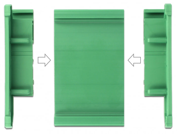 Delock Platinenhalterung (72 mm) für Hutschiene 100 cm lang