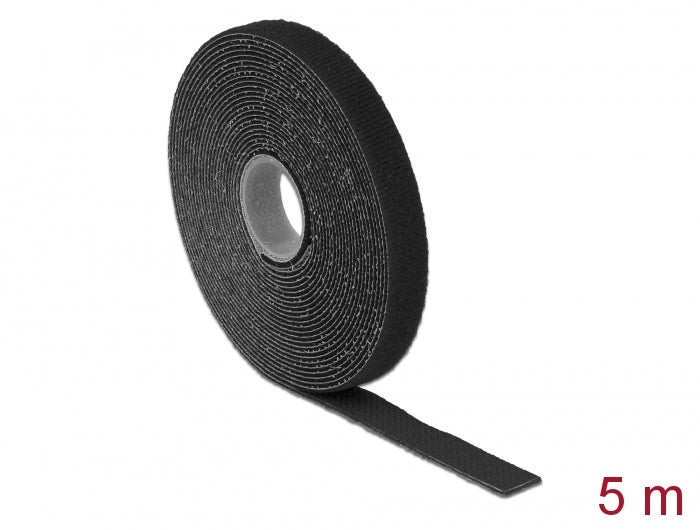 Delock Klettband auf Rolle L 5 m x B 13 mm schwarz