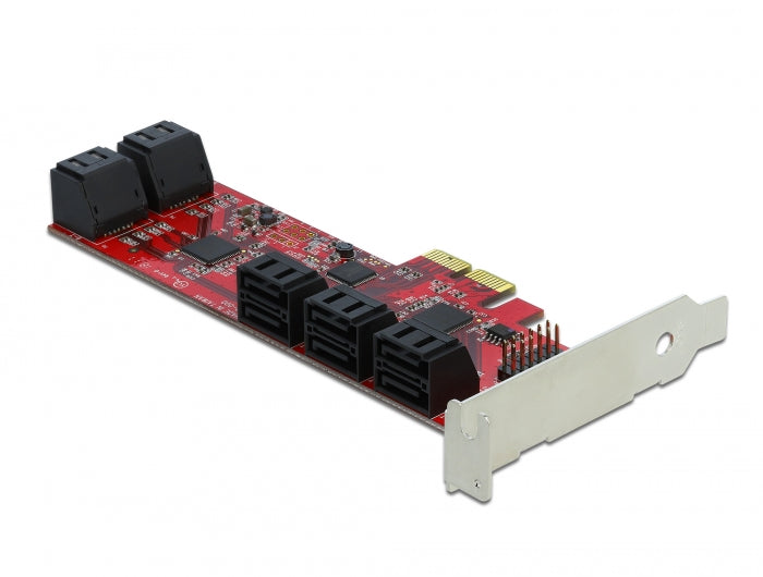 Delock PCI Express x2 Karte > 10 x intern SATA 6 Gb/s - Low Profile Formfaktor