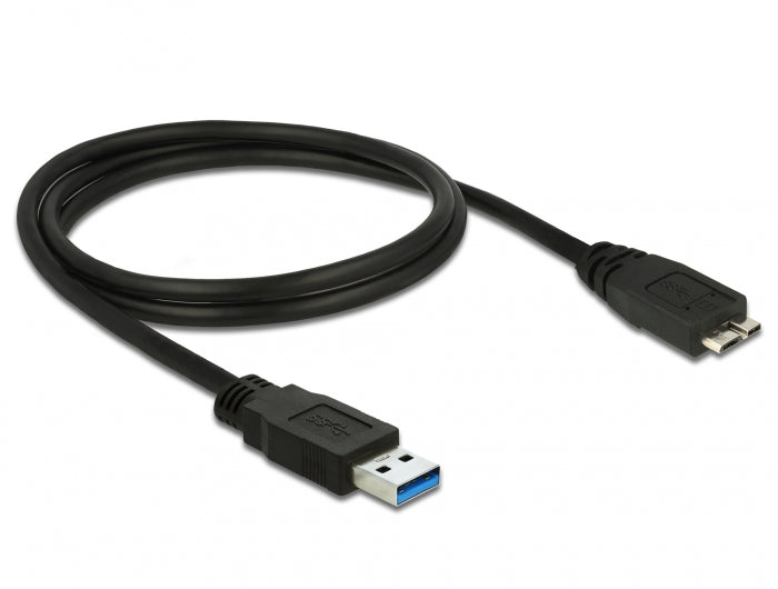 Delock USB 5 Gbps Kabel Typ-A Stecker zu Typ Micro-B Stecker 1 m schwarz