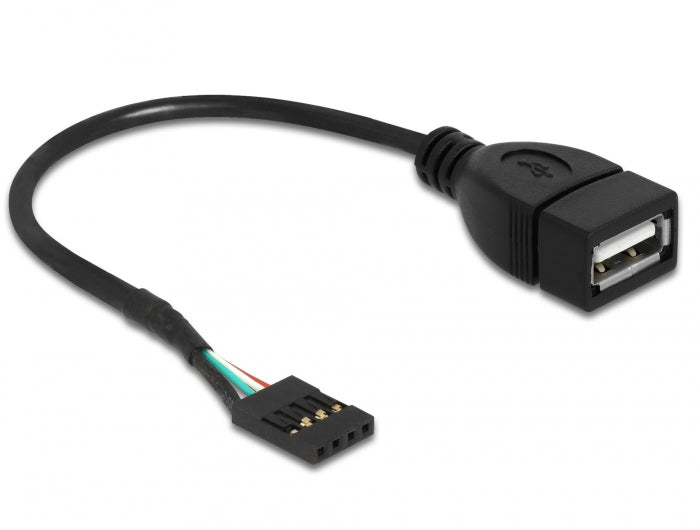 Delock Kabel USB Pin Header Buchse > USB 2.0 Typ-A Buchse 20 cm