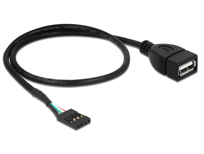 Delock USB Kabel Pin Header Buchse > USB 2.0 Typ-A Buchse 40 cm
