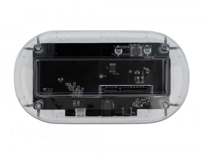 Delock USB Type-C™ Dockingstation für 1 x SATA HDD / SSD transparent