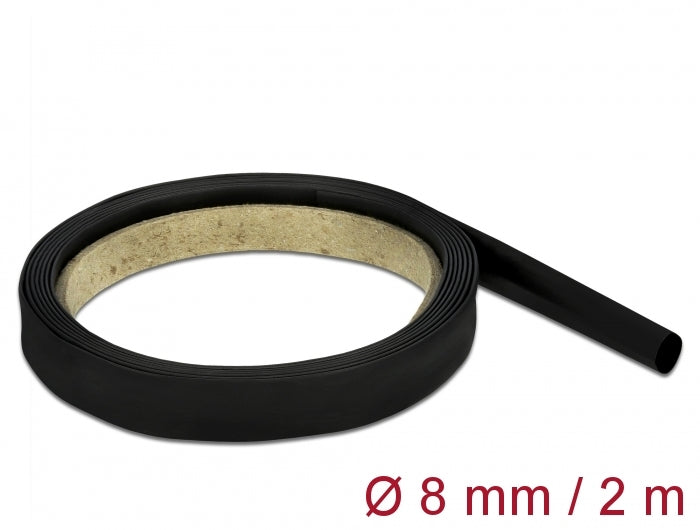 Delock Schrumpfschlauch 2 m x 8 mm schwarz