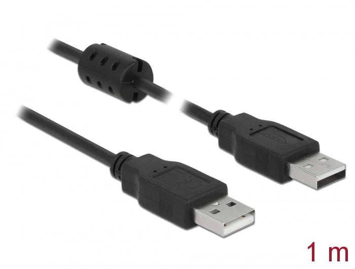 Delock Kabel USB 2.0 Typ-A Stecker > USB 2.0 Typ-A Stecker 1,0 m schwarz