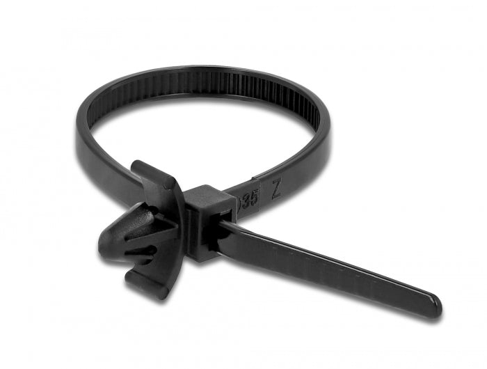 Delock Kabelbinder mit Spreizanker L 160 x B 4 mm schwarz 10 Stück