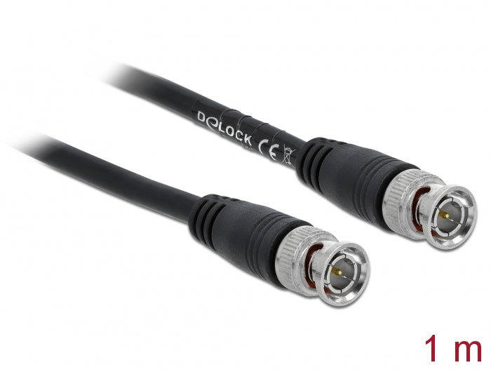 Delock Kabel BNC Stecker zu BNC Stecker 75 Ohm 1 m