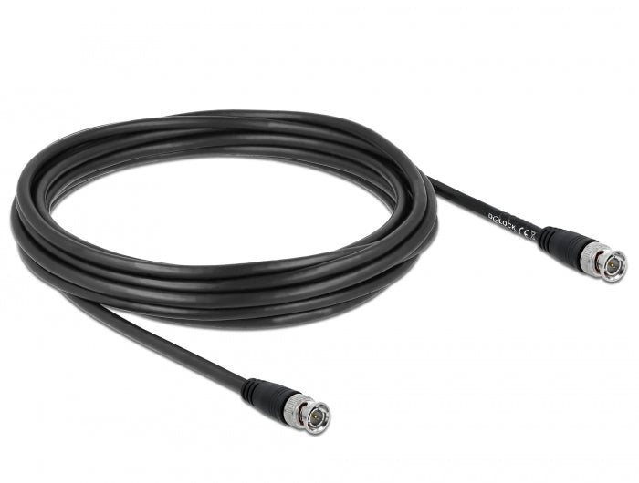 Delock Kabel BNC Stecker zu BNC Stecker 75 Ohm 5 m