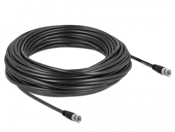 Delock Kabel BNC Stecker zu BNC Stecker 75 Ohm 25 m