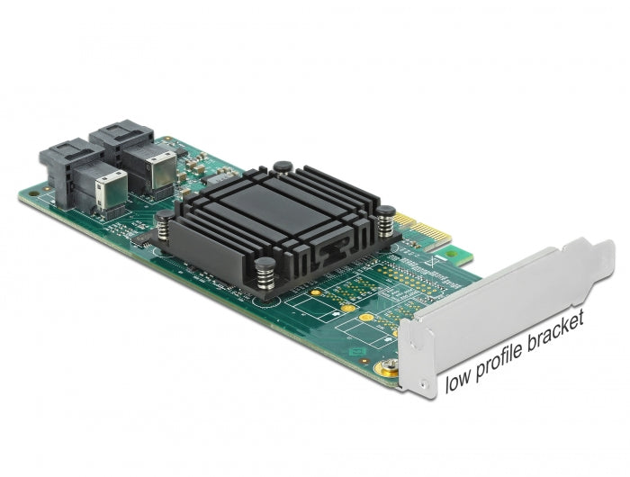 Delock PCI Express x8 Karte zu 2 x intern SFF-8643 NVMe - Low Profile Formfaktor