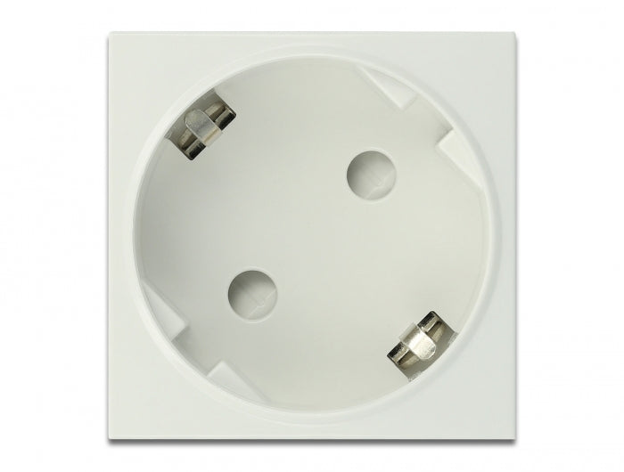 Delock Easy 45 Schutzkontakt-Steckdose 45°-Anordnung erweiterbar 45 x 45 mm 10 Stück
