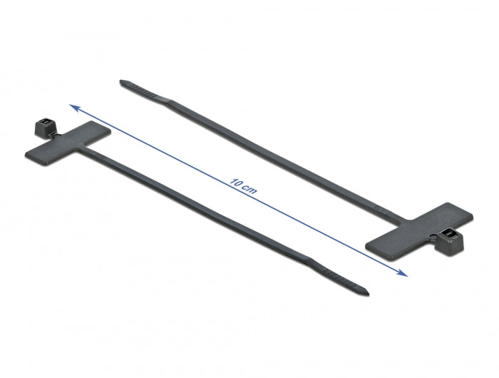 Delock Kabelbinder mit Beschriftungsfeld L 100 x B 2,5 mm schwarz 10 Stück