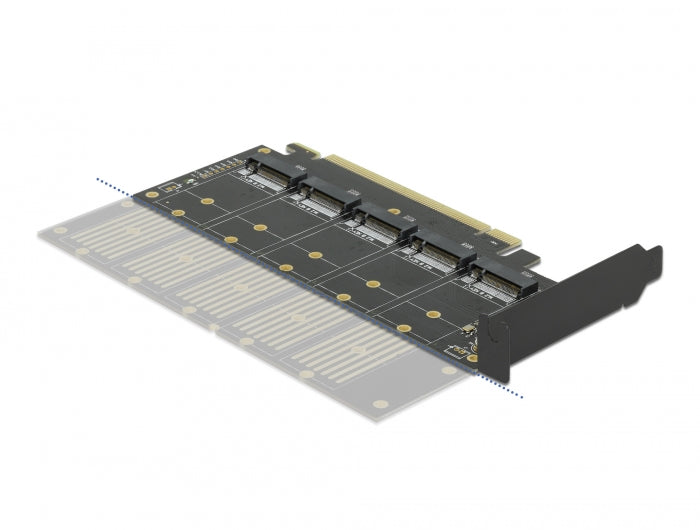 Delock PCI Express x16 Karte zu 5 x intern M.2 Key B / SATA