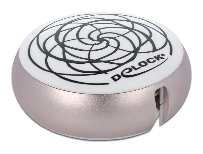 Delock USB Aufrollkabel Typ-A zu Lightning™ weiß / rosé