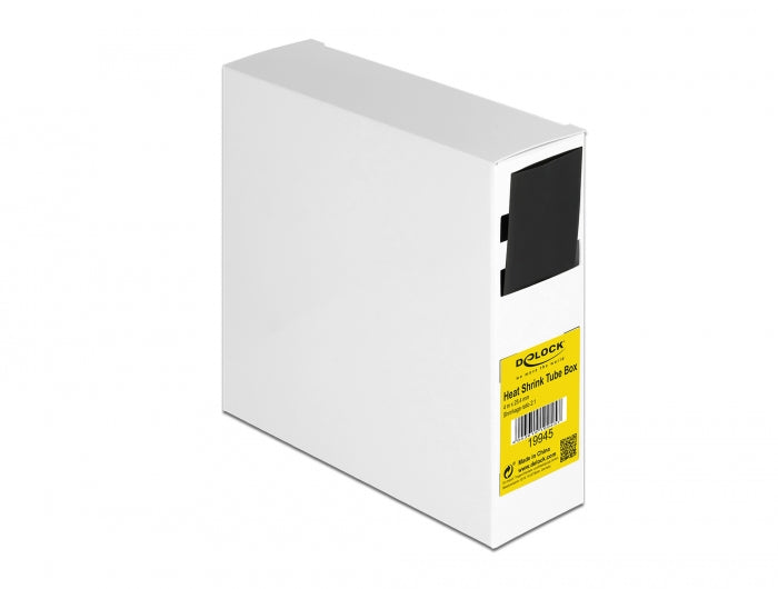 Delock Schrumpfschlauch Box, Schrumpfungsrate 2:1, 4 m x 25,4 mm schwarz