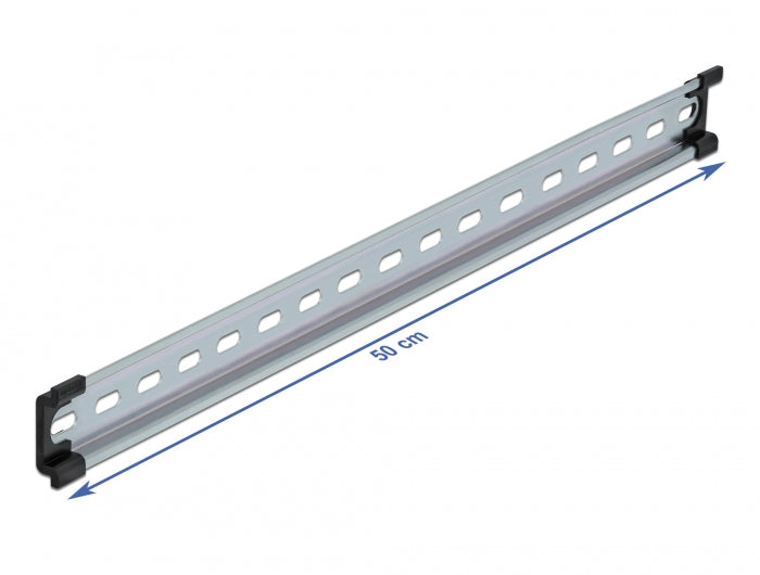 Delock Hutschiene 35 x 7,5 mm (50 cm) Stahl