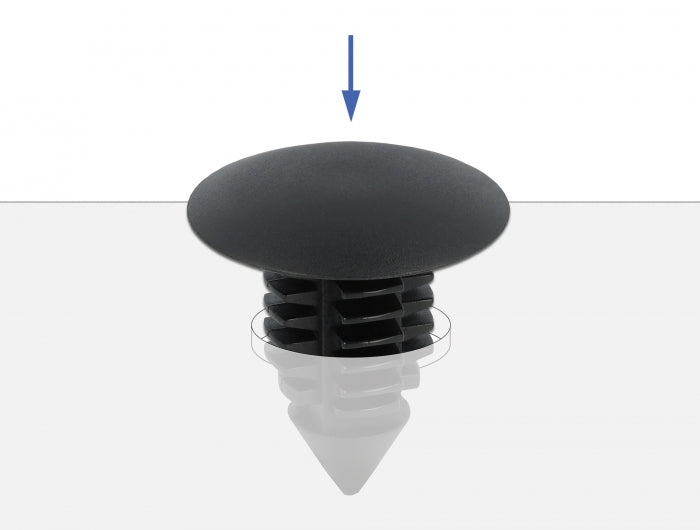 Delock Tannenbaum Clip schwarz 10 Stück